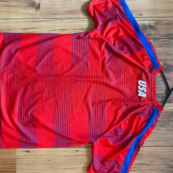 Nike USMNT USA Jersey Authentic Training Shirt, 2016 2017, Red / Blue, Sz XL - Picture 10 of 11